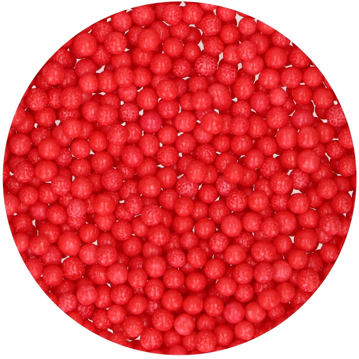FunCakes Zachte Parels - Medium - Rood - 80g - Smaakstof voor Taarten - Eetbare Taartdecoratie