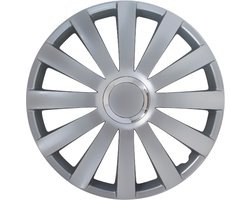 Carpoint Wieldoppen Spyder Pro 13 Inch Abs Zilver Set Van 4
