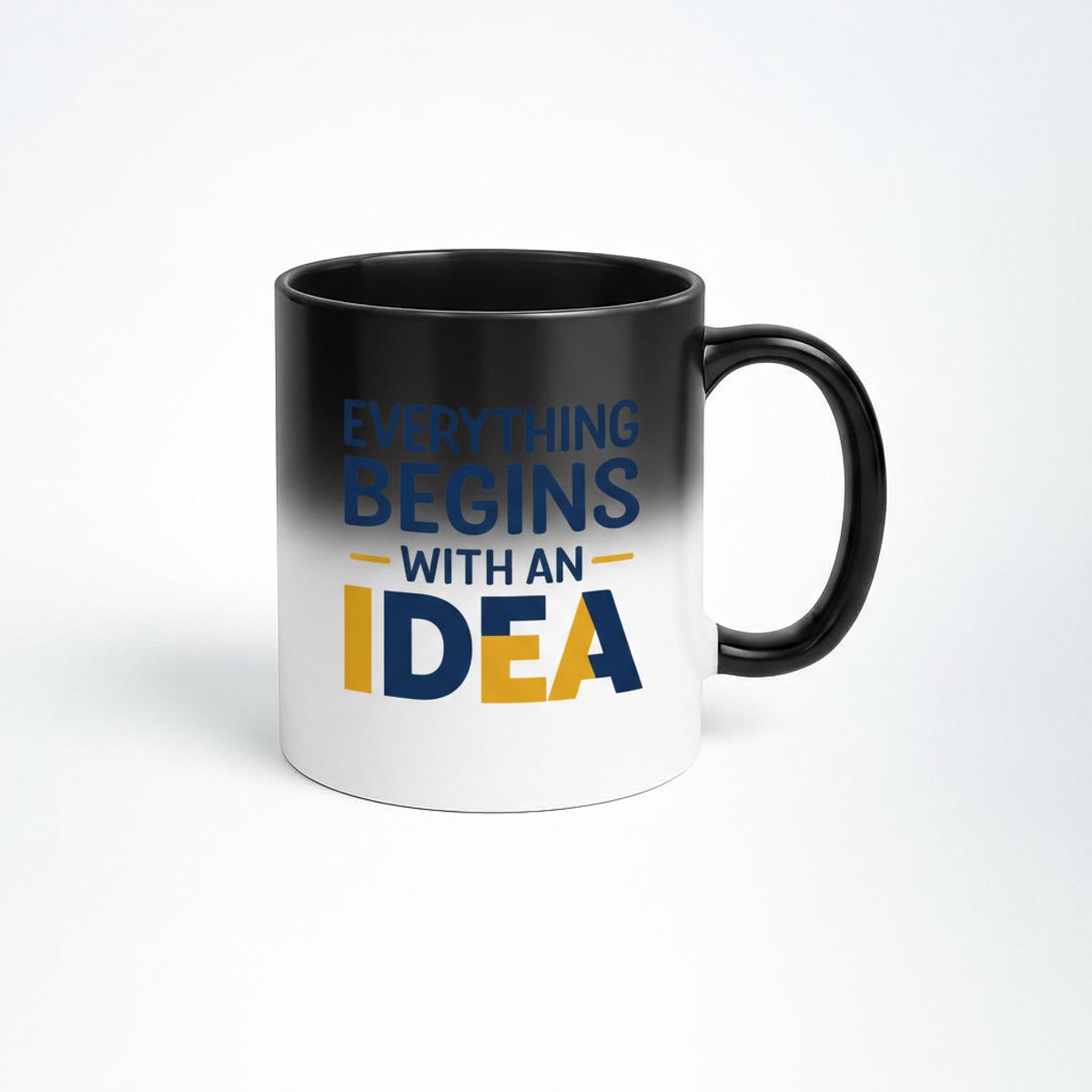 Magische Mok "Everything Begins With An Idea" - Warmtegevoelige Koffiemok