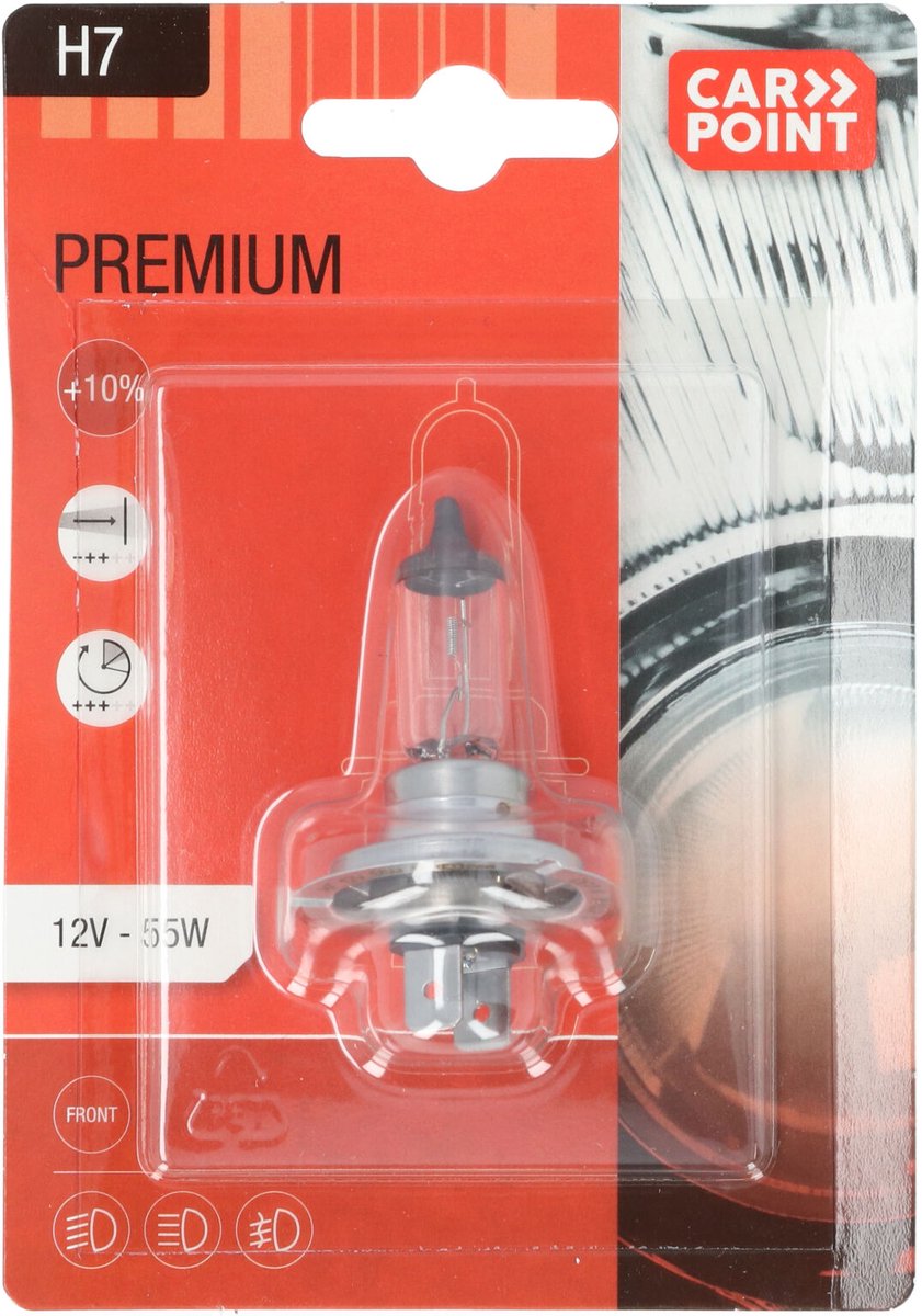 Carpoint Premium Autolamp H7 12V 55W - Helder Licht - Energiezuinig - Universeel Geschikt – foto 7