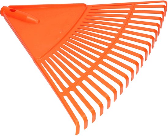 KOTARBAU® Bladhark, Tuinhark van Kunststof, 20 Tanden, Oranje- met Aluminium Steel, Gazonhark, Waaierbezem, Lichtgewicht Hark, Stevige Hark, van Merkloos	 — afbeelding 5