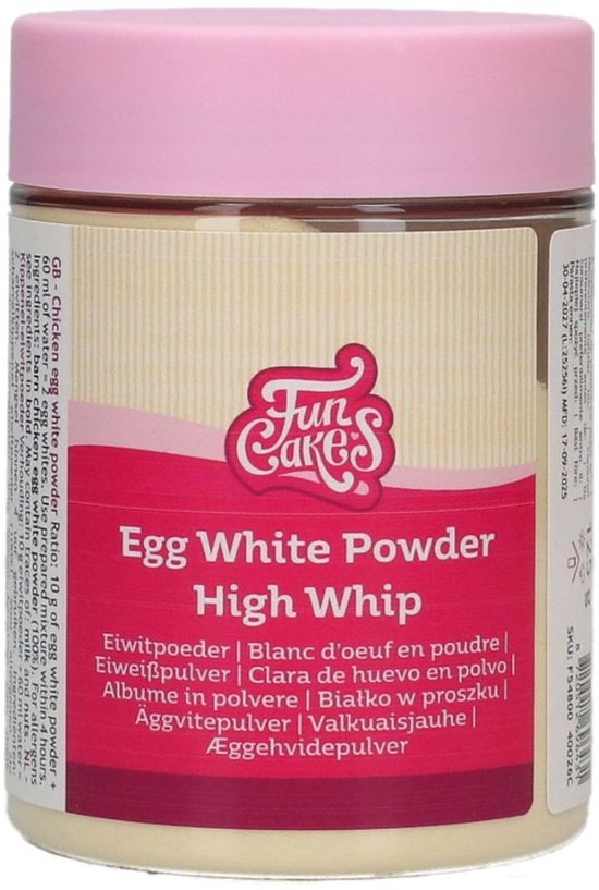 FunCakes Eiwitpoeder High Whip - 125 g - Vervanger voor Rauw Eiwit