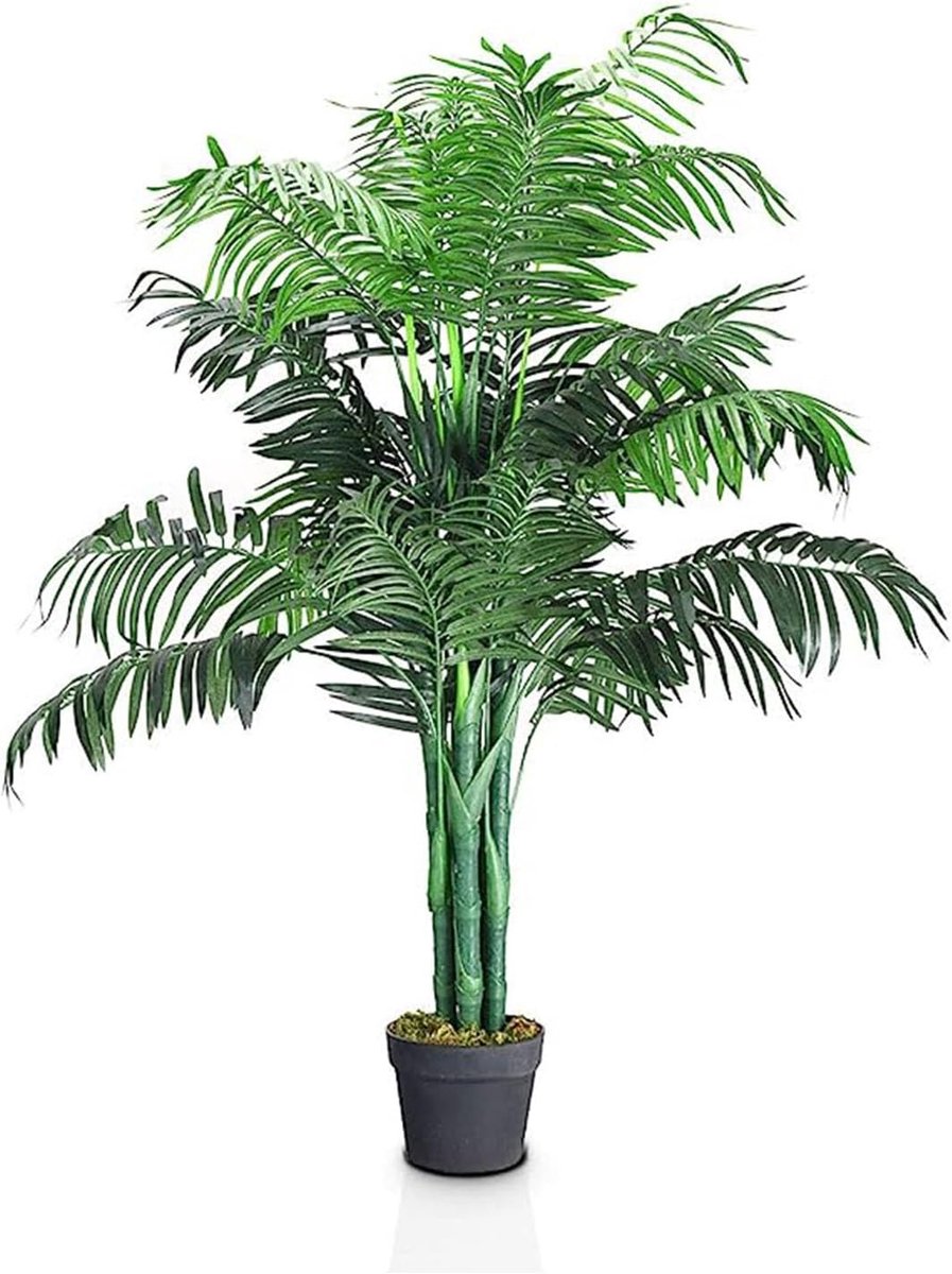 KOMFOTTEU 110 cm hoog Kunstplant, kunstboom, kamerplant met bloempot, decoratieve plant, bureauplant, modieus, kamerplant