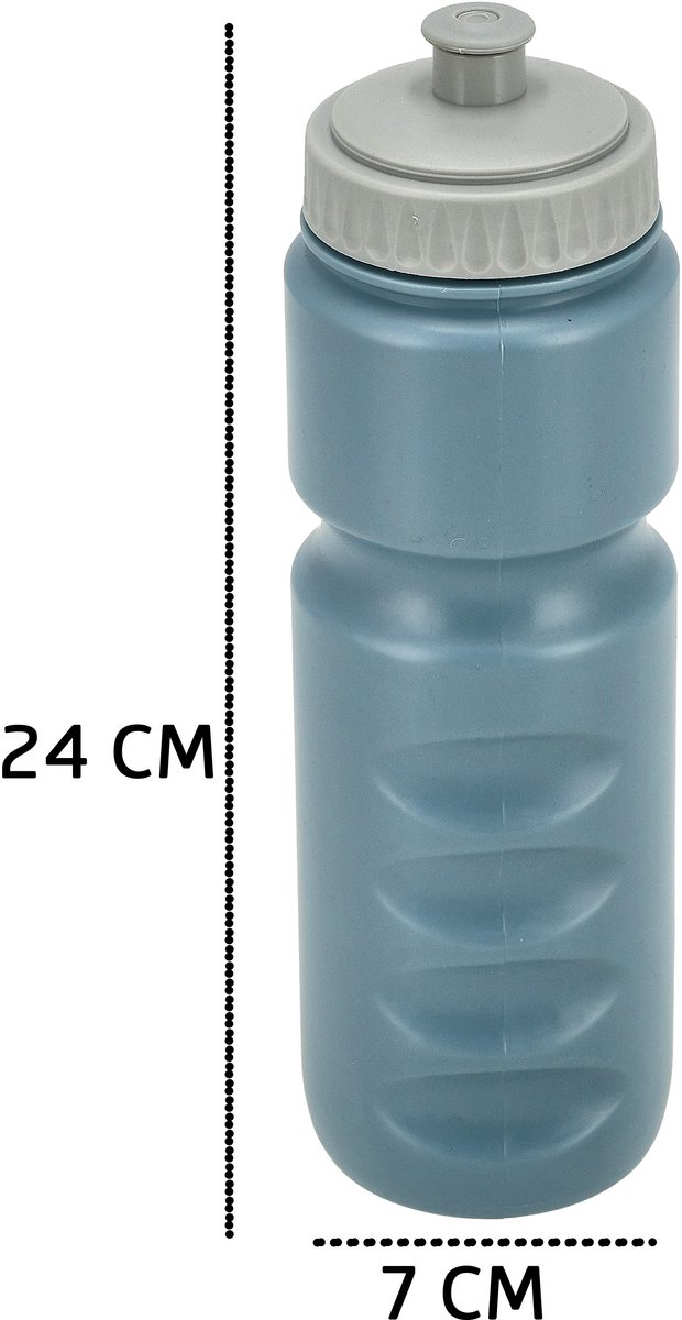 Bidon 750 ml Set van 2 - Fiets Bidon en Sportfles - BPA-vrij - Geschikt voor Alle Bidonhouders - Waterfles voor Fitness en Wielrennen - Sky Blauw van Bidon — afbeelding 4