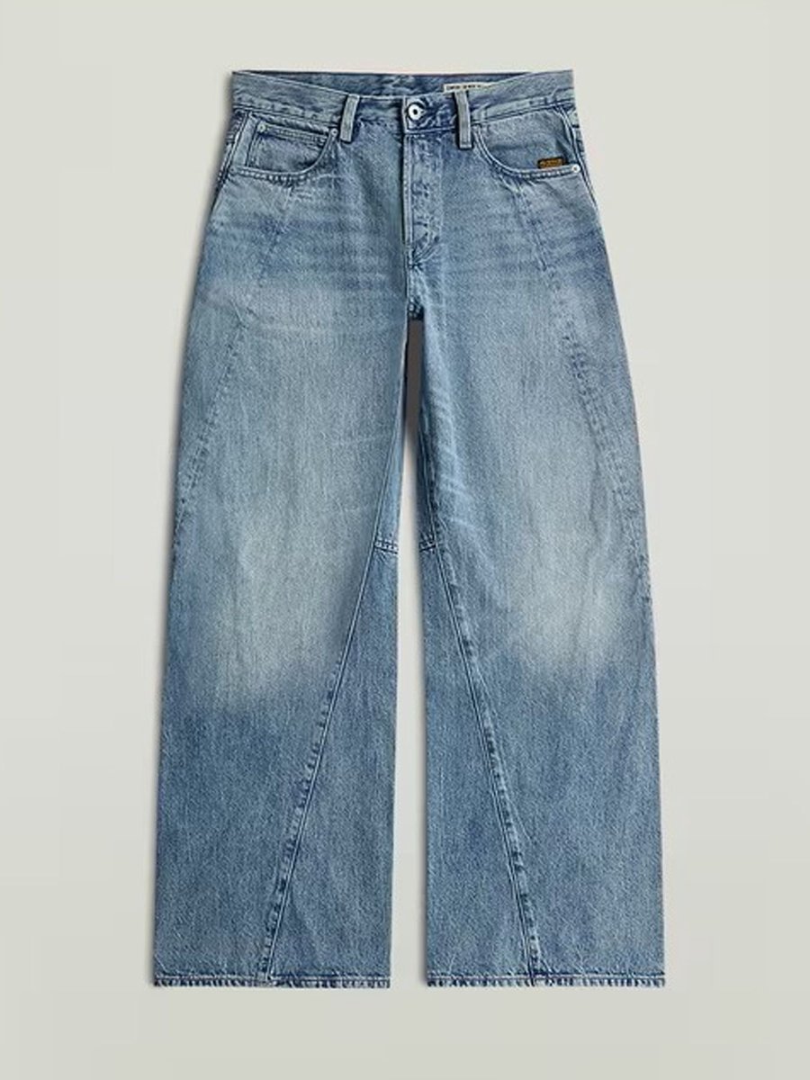 G-star Contor 3d Wide Leg Spijkerbroek 27 32 Vrouw Faded Sea Bay