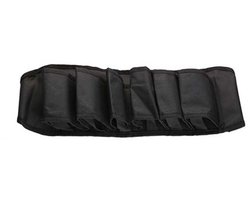 Bierhouder - Biergordel - Oxford-stof - Dranktas - Bierfles Houder Riem - Verstelbare Bier Riem - Bierriem - Bier Blikjeshouder - Geschikt Voor Kamperen, Hiken, Buiten - 62 X 17 cm - Zwart