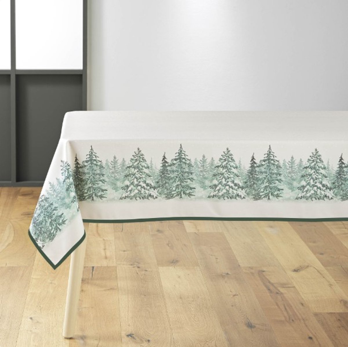 Anti-vlek tafelkleed kerstbomen 240x150 vlekwerend en strijkvrij
