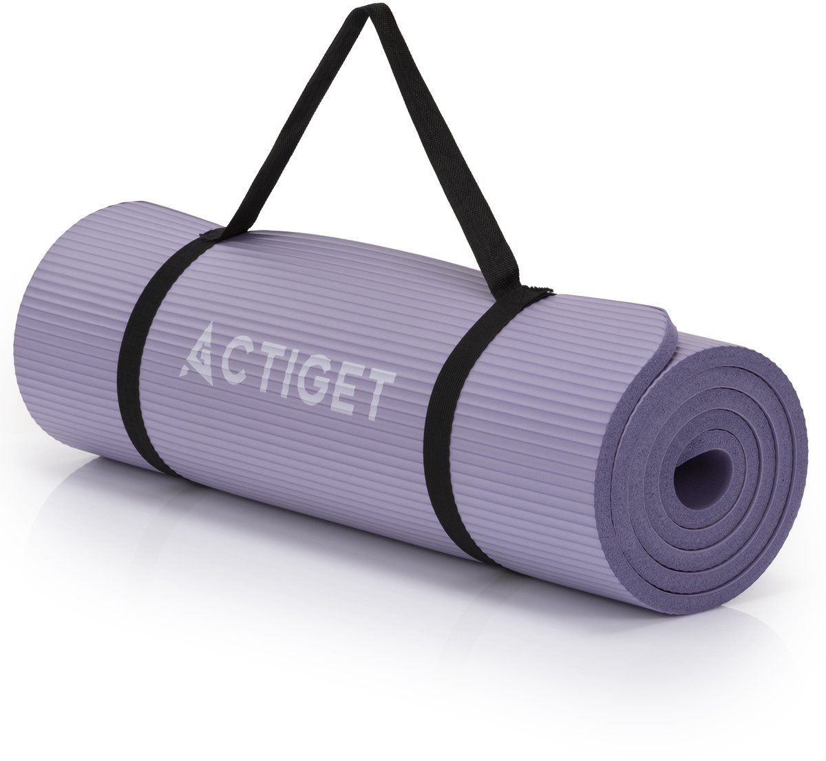 Actiget® Yogamat - Extra Dik - Inclusief Draagriem - 183 x 61 x 1,5 CM - Paars thumbnail 2