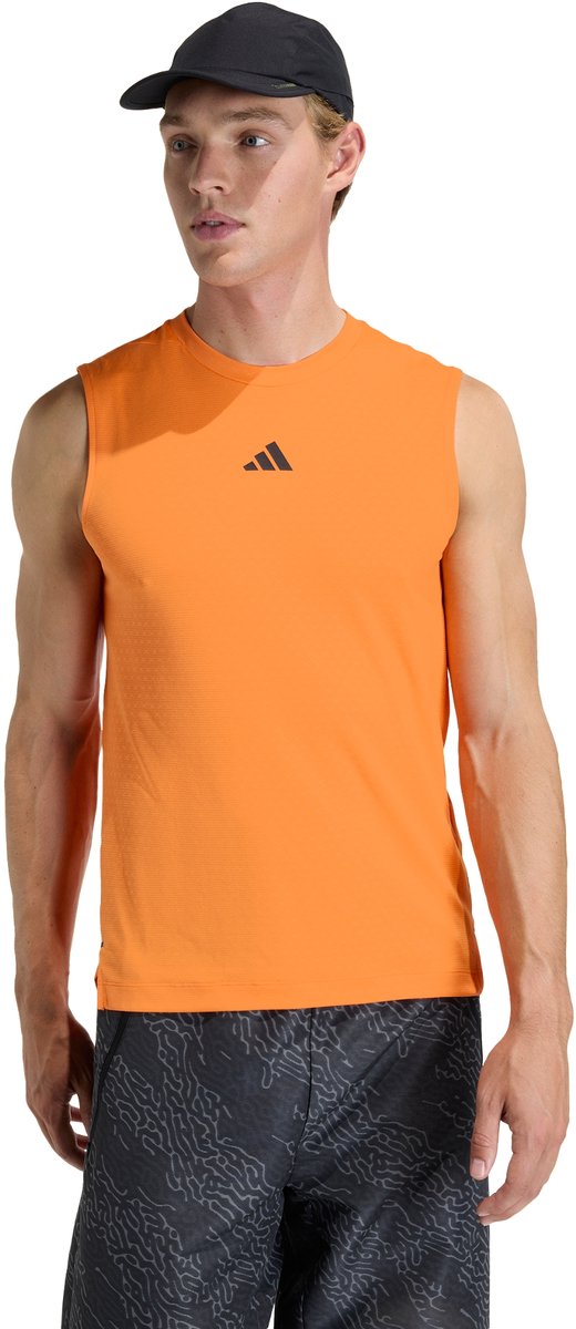 Adidas Performance D4t Primelift 3 Stripes Tanktop Heren Oranje