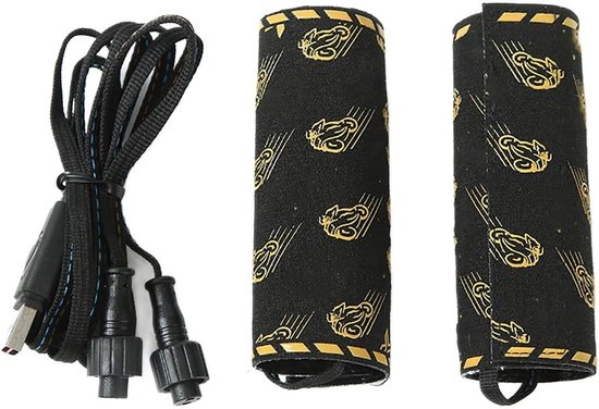 Verwarmde Handgrepen - Elektrische Handgrepen - Motorfiets Comfort - 6 Snelheden Geheugen - 160 Gram - Zwart