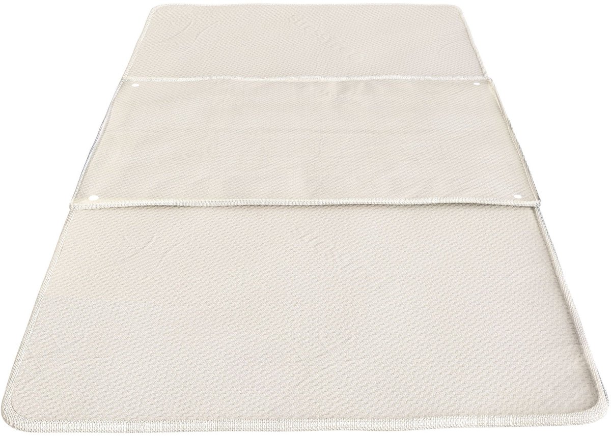 The White Stone Set van 3 Absorberende Bedpads 160x75 cm Waterdicht en Herbruikbaar | Wasbaar, Absorberend, met Bevestigingsclips | Ideaal voor Continu Hygiënisch Vervangingsgebruik
