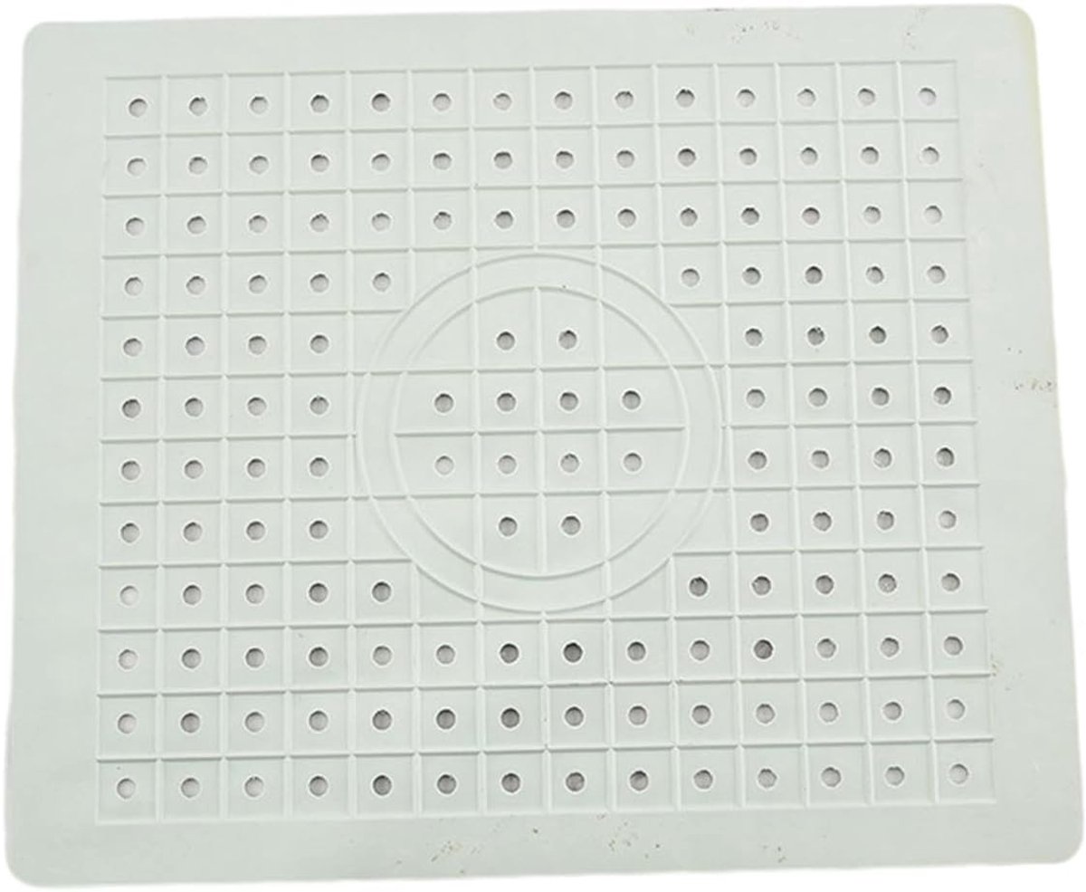 Gootsteenbeschermer - Spoelbakmat - Keukenbescherming - Hittebestendig Rubber - 31x26cm - Wit