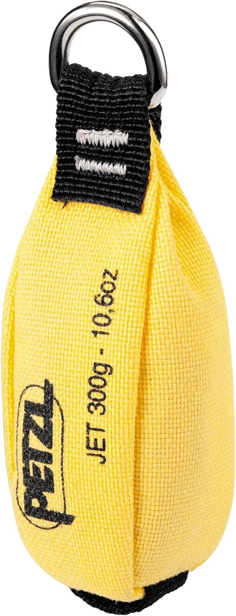Lanceerzak - Touwzak Klimsport - Veilig Werpen Touw - Dubbele Dikte Leer - 300 Gram - Geel