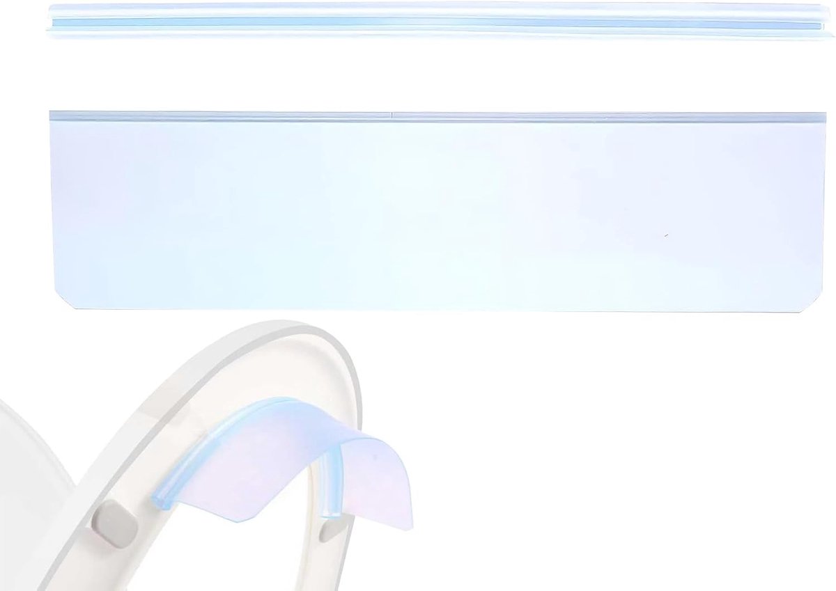 Toilet Spatscherm - Urineafleider Plasbeschermer - Voorkomt Morsen - Aanpasbare Pasvorm - 25 Cm