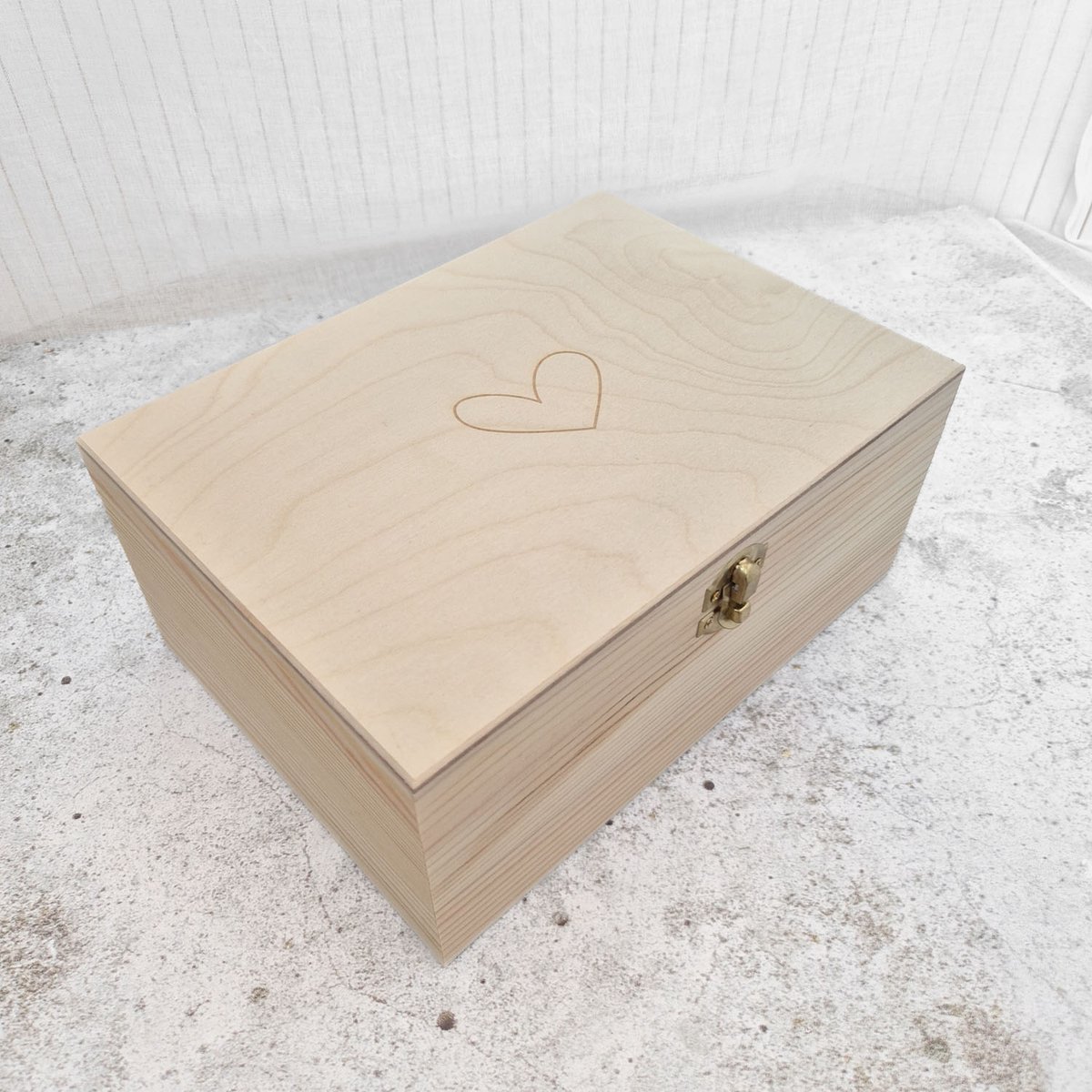 Bewaarkistje | Herinneringenbox | A5 formaat | hartje | Fien & Feau