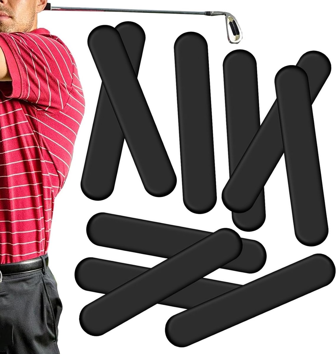 Loodstrip Tennis - Zelfklevende Strips - Sportuitrusting Aanpassen - Hoge Clubgrip - 10 Stuks