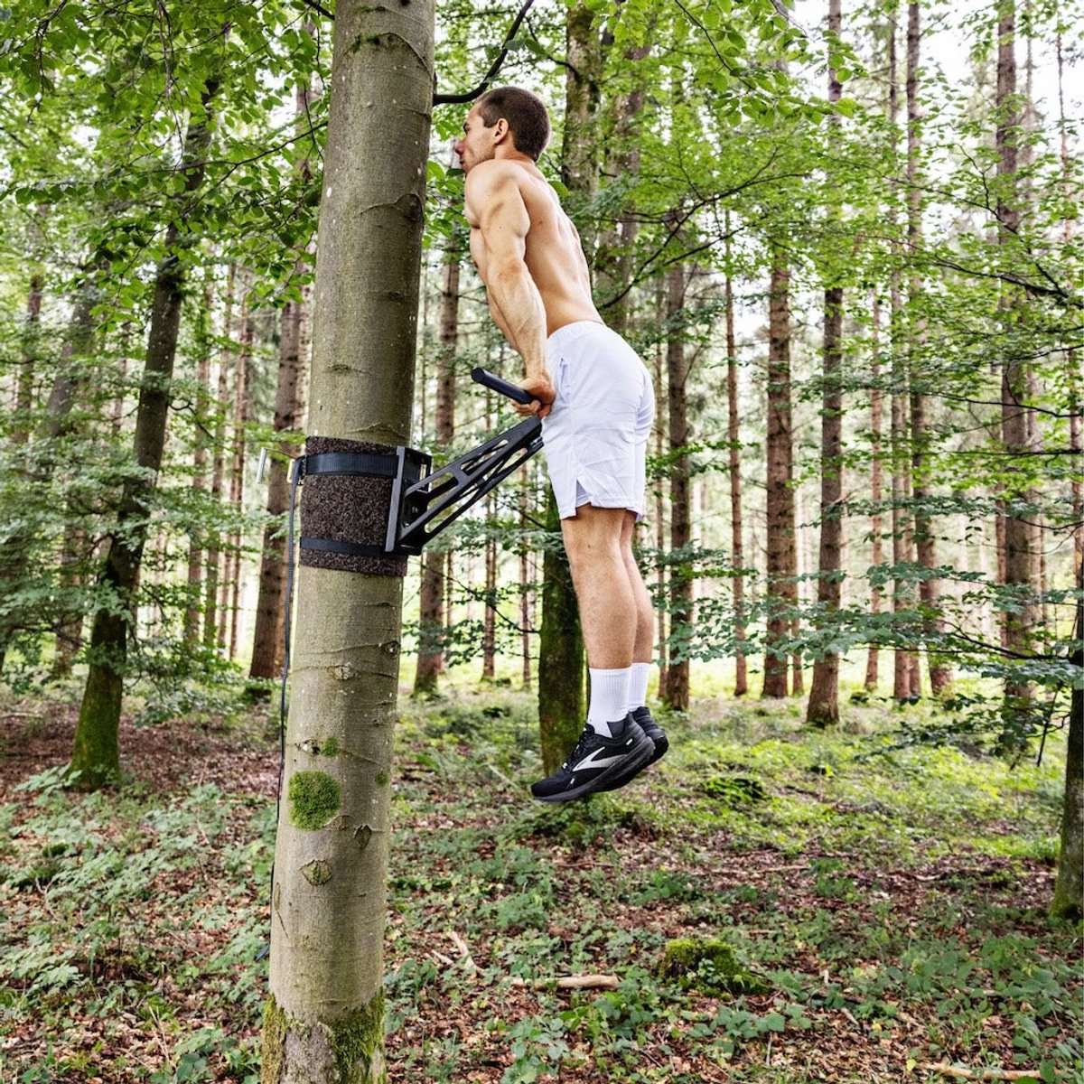 PULLUP & DIP Pro - Rechte Pull-up & Muscle-up Stang - Extra Breed Design - Ideaal voor Muscle-ups - Robuust Staal thumbnail 2