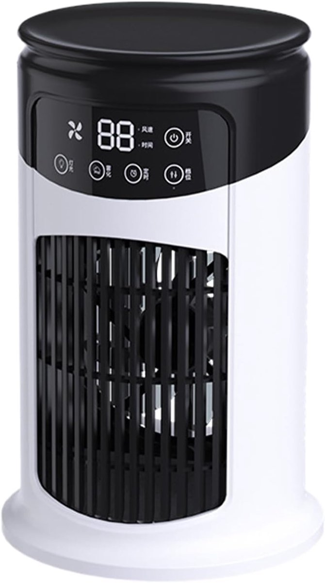 Draagbare Airco - Mini Ventilator - Persoonlijke Koeling - 300ml Tank - 18.5x17x18.5cm