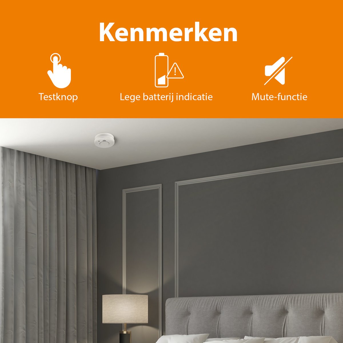 Smartwares 10.044.62 - Rookmelder 85 dB thumbnail 2