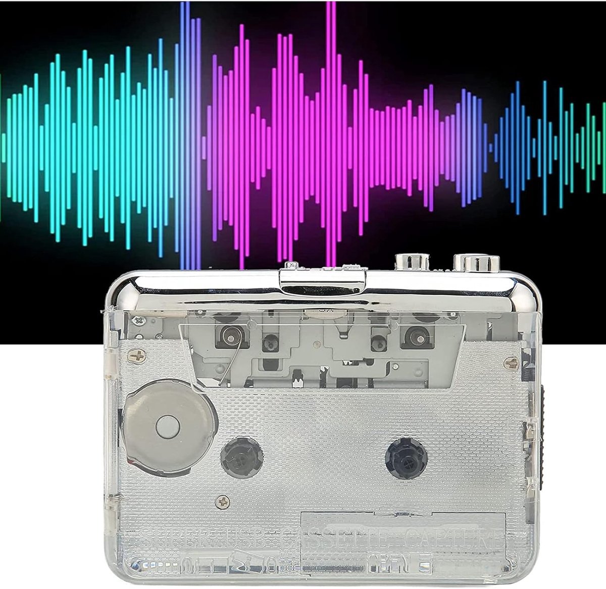 Cassette Speler - Taperecorder - Muziek Luisteren - Automatische Reverse Functie - Compact Formaat - Zwart