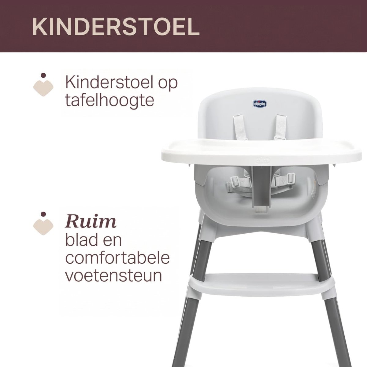 Chicco Zest Kinderstoel - Moon Grey – foto 7