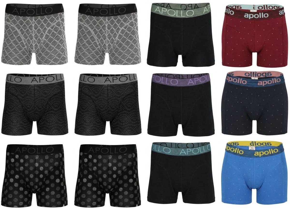 Apollo 12-pack: Print Mix - maat XL