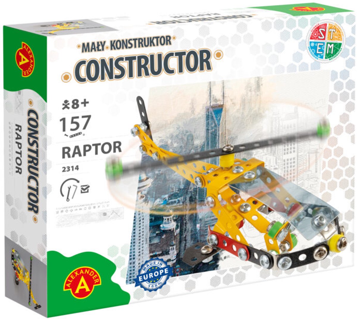 Constructieset Helikopter Raptor- metaal