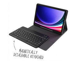 Accezz Tablet Toetsenbord Hoes - Geschikt voor Samsung Galaxy Tab S10 Plus / Galaxy Tab S9 11.0 inch FE Plus / Galaxy Tab S9 11.0 inch Plus - QWERTY Bluetooth Keyboard Bookcase