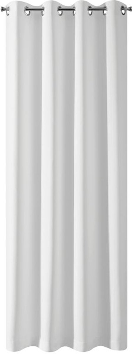 Eurofirany Logan Serie - Witte Gordijn - 135x250 cm - Blackout - Met Ringen