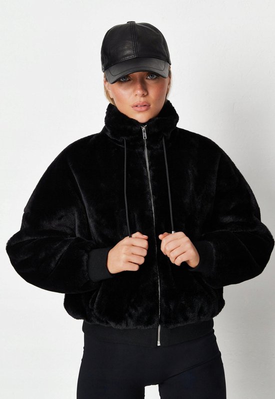 Missguided - Veste femme noire - Petite 38 - 100% Polyester