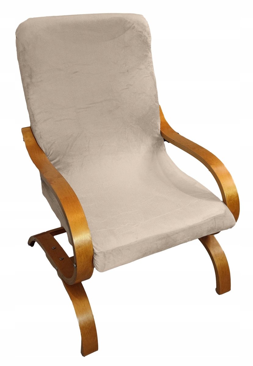 Luxe Velvet Stoelhoes – Fauteuilhoes Crème/Beige – Dik Fluweel – Geschikt voor Finka & Vin