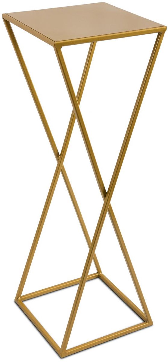 HowHomely - Loft Stijl Staande Plantenhouder - 70 cm - Goud - Staal