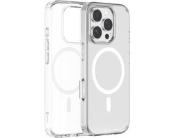 Coverzs Crystal Magsafe case geschikt voor iPhone 16 Pro Max - Magsafe telefoonhoesje - Schock & TPU hoesje