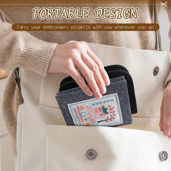 Borduurwerk Boek - Steekpatronen Gids - Creatieve Projecten - Uitgebreide Collectie - 21 x 21 cm van Merkloos — afbeelding 3