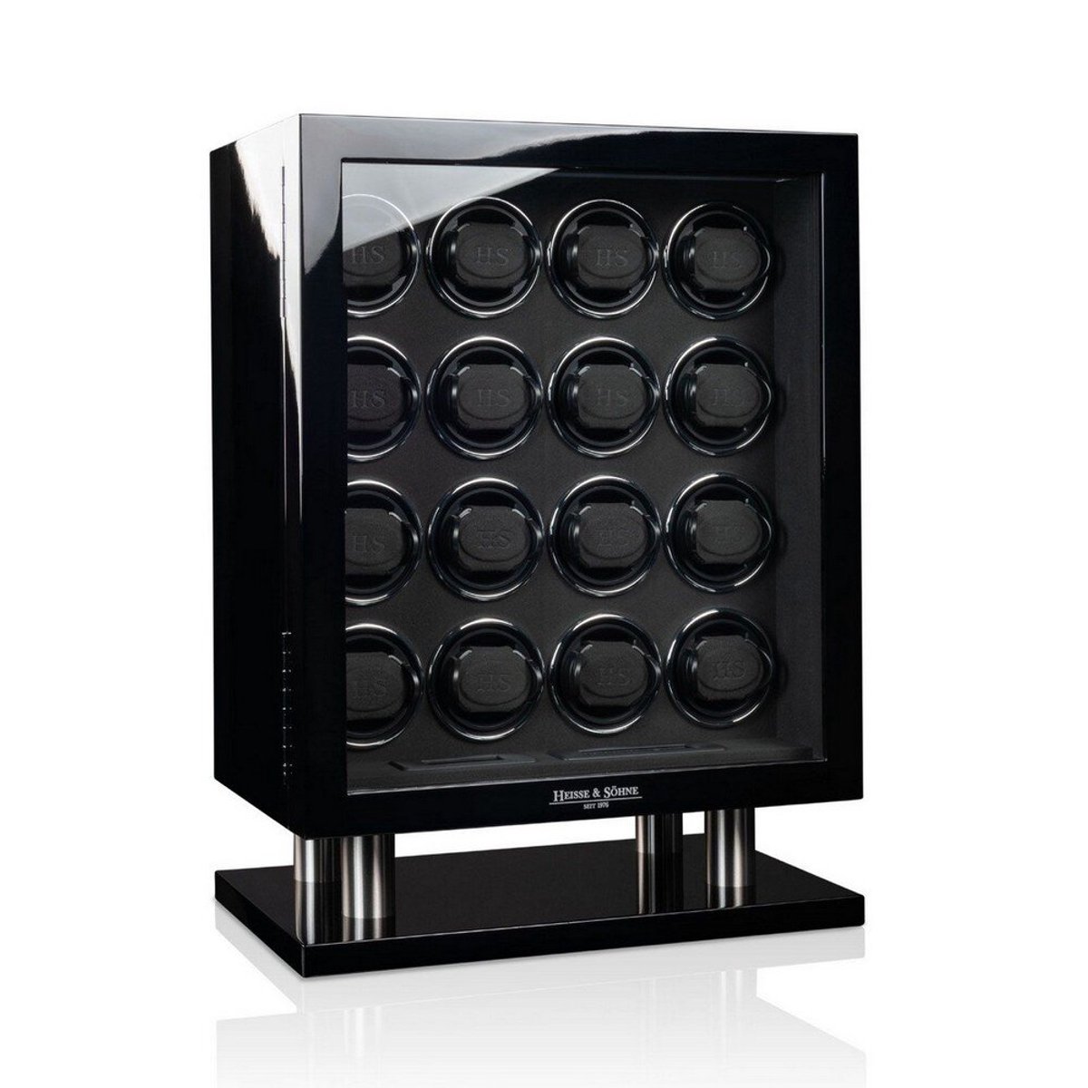 Heisse Söhne - 70019-235.142 - Horlogeopwinder - voor 16 horloges - Collector 16 - Zwart