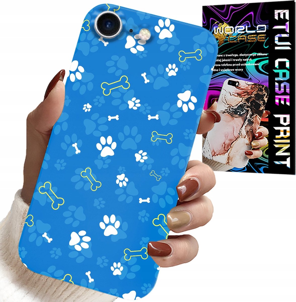 HOESJE VOOR IPHONE 7 / 8 / SE2 - PAWS BONES HONDENPATROUILLE PATRONEN VOOR KINDEREN
