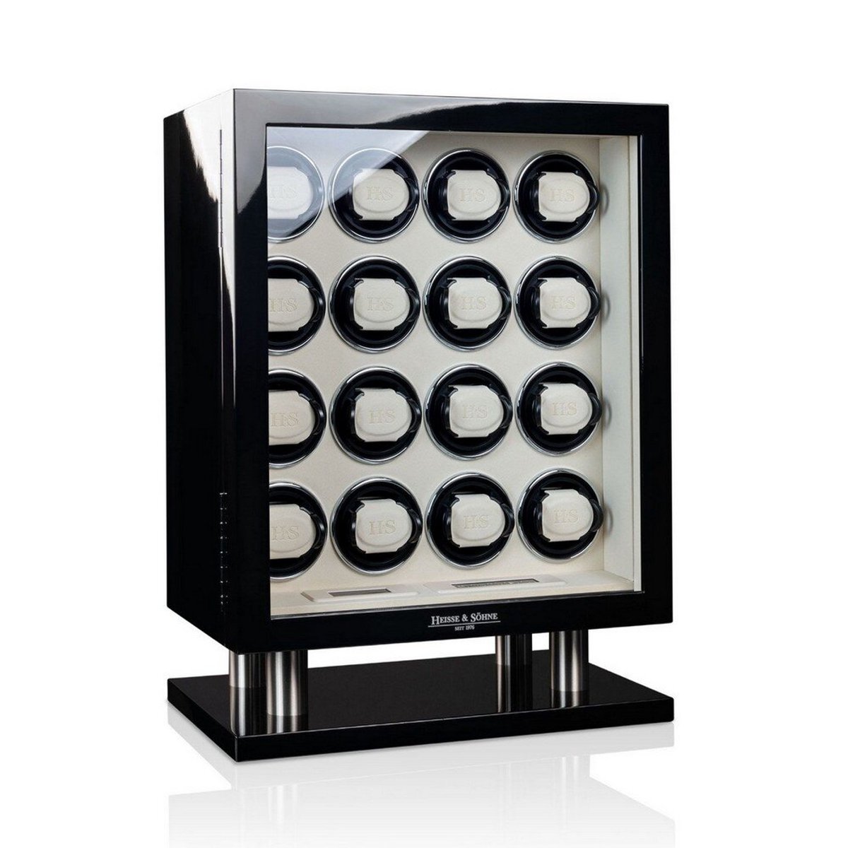 Heisse Söhne - 70019-235.11 - Horlogeopwinder - voor 16 horloges - Collector 16 - Zwart