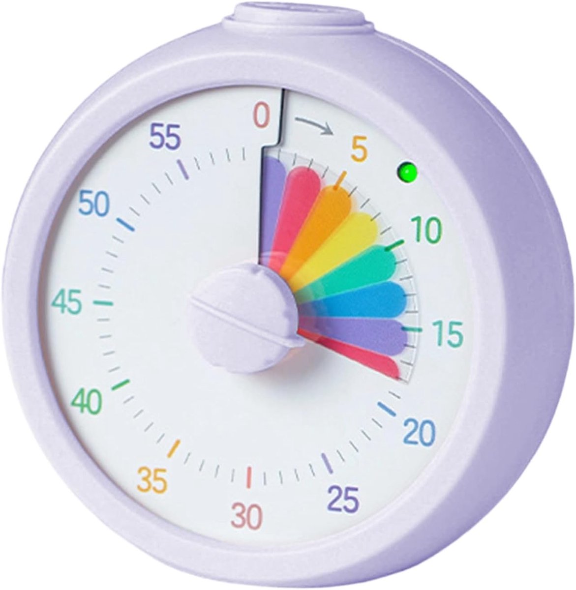 Visuele Timer - Programmeerhulp - Kind Educatie - Stil Regenboog Design - 103 x 48 cm - Purper