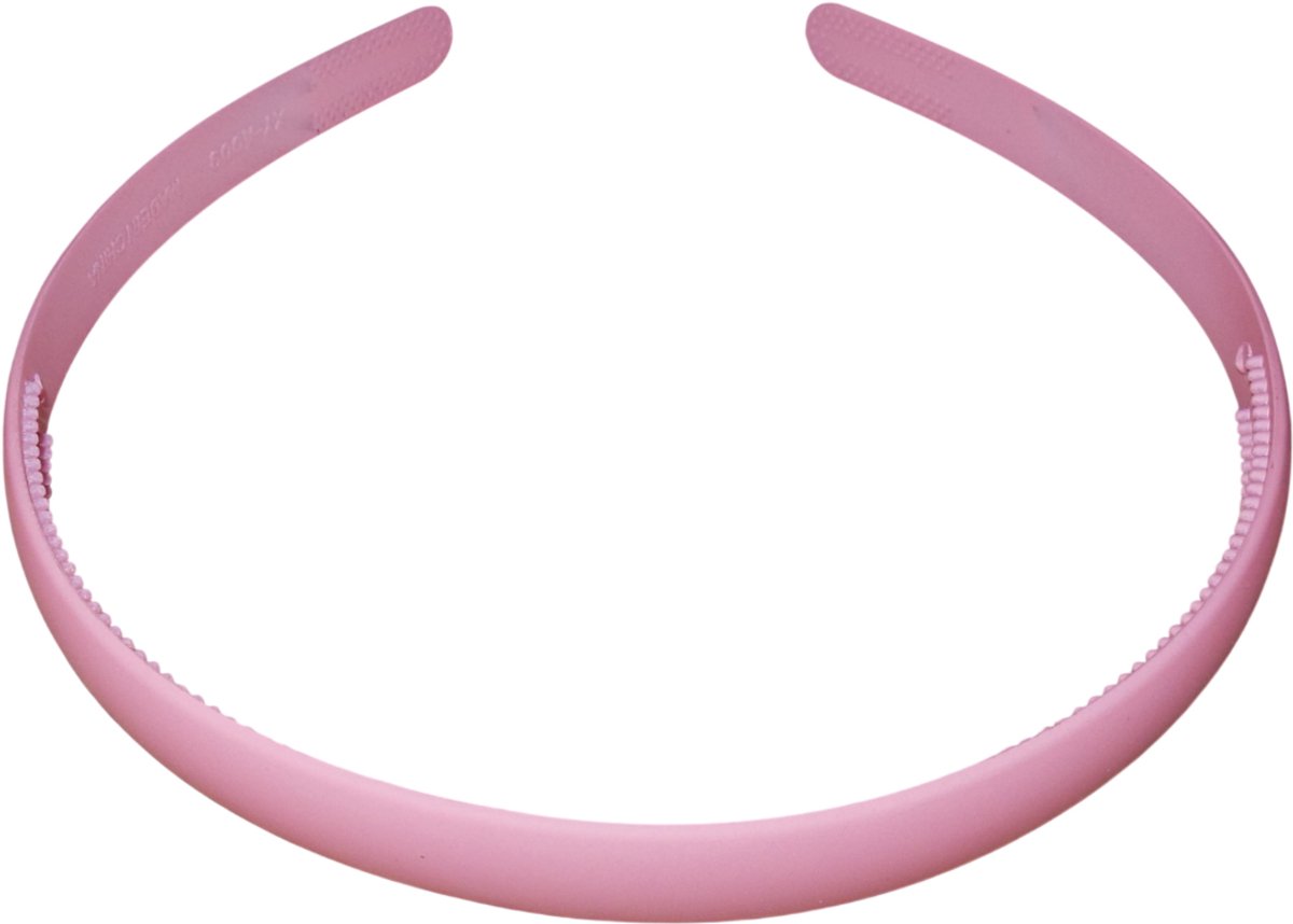 Diadeem siliconen smal lichtroze
