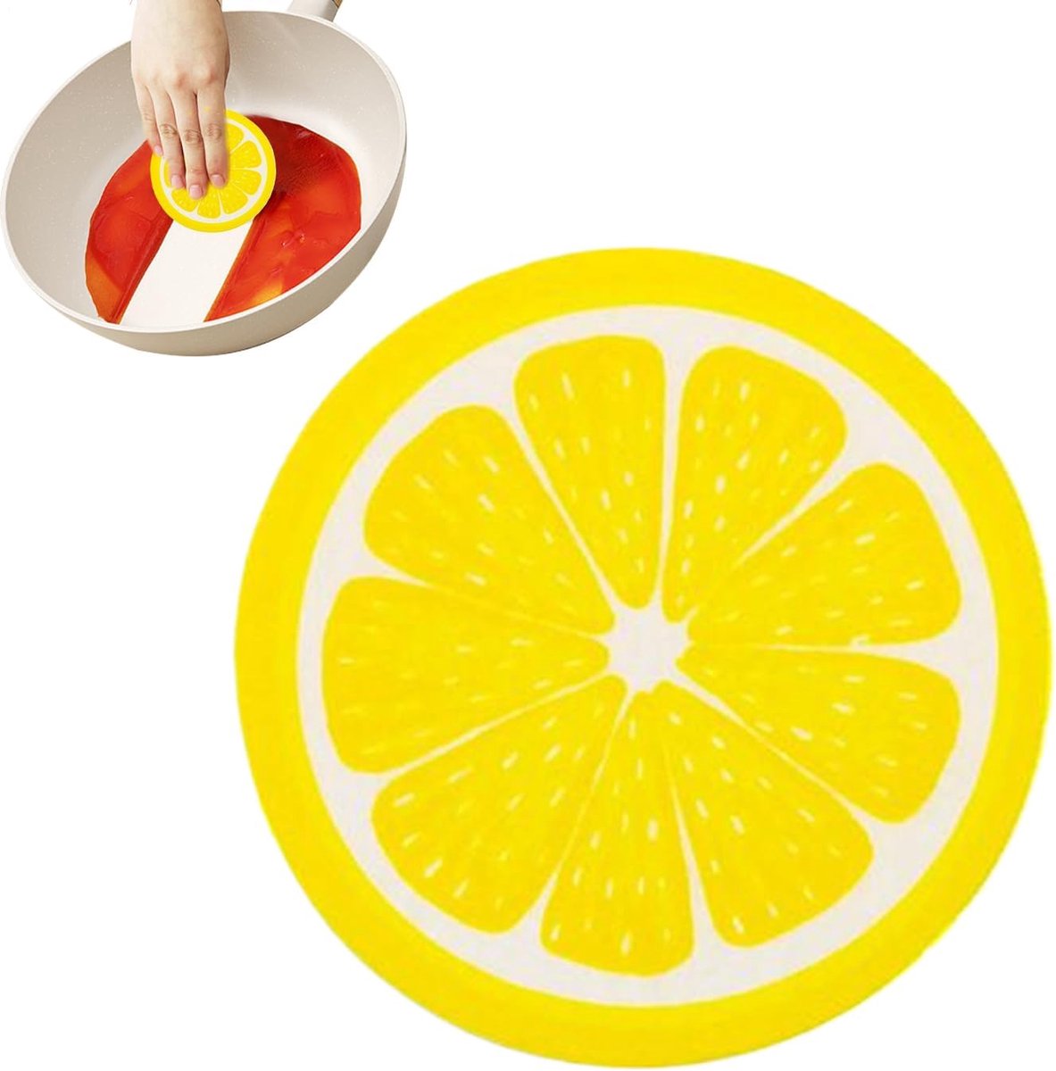Afwassponzen - Schoonmaak sponzen - Keuken reinigen - Fruitvormig design - 9x9x3cm