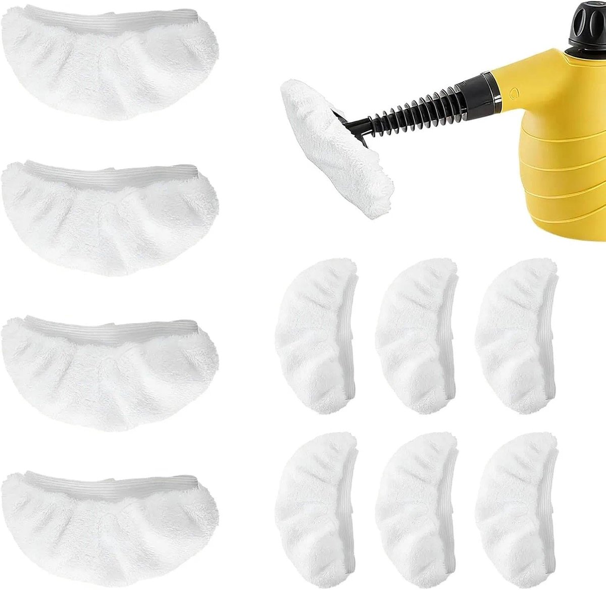 Stoomreiniger Accessoires - Reinigingsdoeken - Grondige Reiniging - Set van 10 stuks - Wit