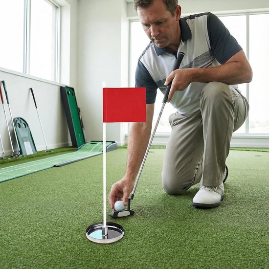 Golf Oefen Set - Putting Cups - Golf Vaardigheden Verbeteren - Weerbestendige Trainingsset - 10x1.3cm Cup - Veelkleurig van Merkloos — afbeelding 3
