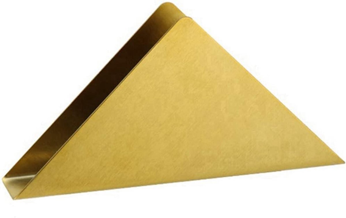 Servethouder - Papieren houder - Eettafel decoratie - Verticaal ontwerp - 17 x 10 x 4 cm - Goud