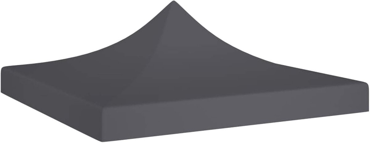 Partytent Dak - Tent Overkapping - Feest Bescherming - Waterdicht Pvc Coating - 2 x 2 Meter - Antraciet