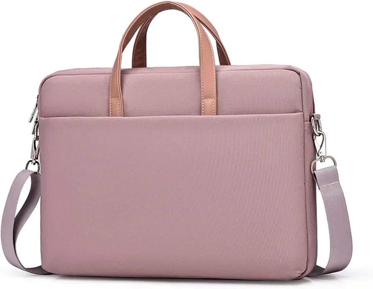 Laptoptas - Laptophoes Schoudertas - Veilig Transport - Waterafstotend Materiaal - Voor 13-17 inch - Effenn Patroon