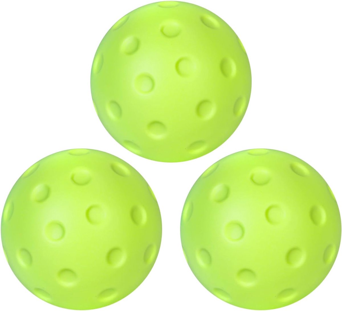 Pickleball Ballen - Oefenballen Schuim - Binnen Spelen - Stil PU Ontwerp - 74 mm Diameter - Groen