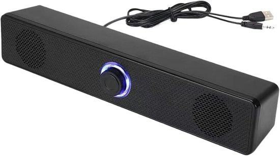 Draagbare Soundbar - Luidspreker - Film en Games - Draadloze Verbinding - 296 cm Lengte - Zwart