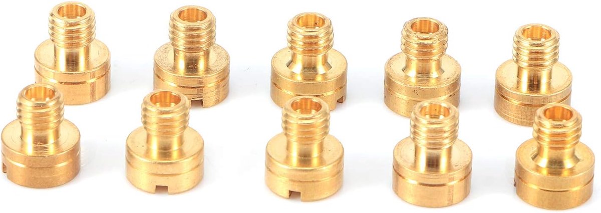 Carburateur Sproeiers - Brandstofonderdelen Set - Motor Tuning - 10 Stuks Set - M5 Schroefdraad - Goud
