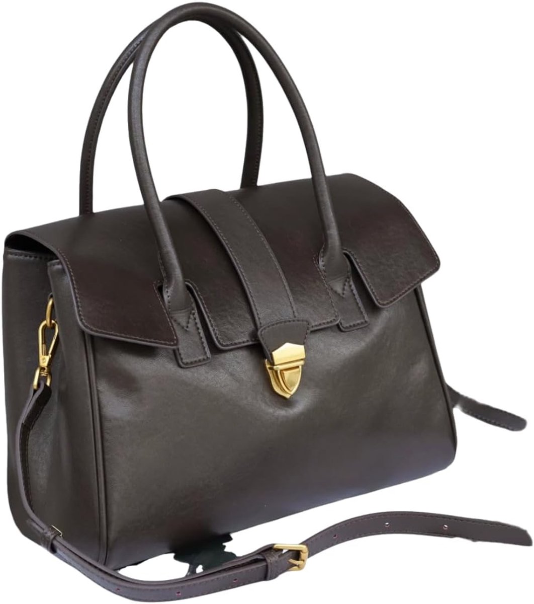 Grote Handtas - Schoudertas Dames - Dagelijks Gebruik - Ruime Indeling - 30x16x22cm - Bruin