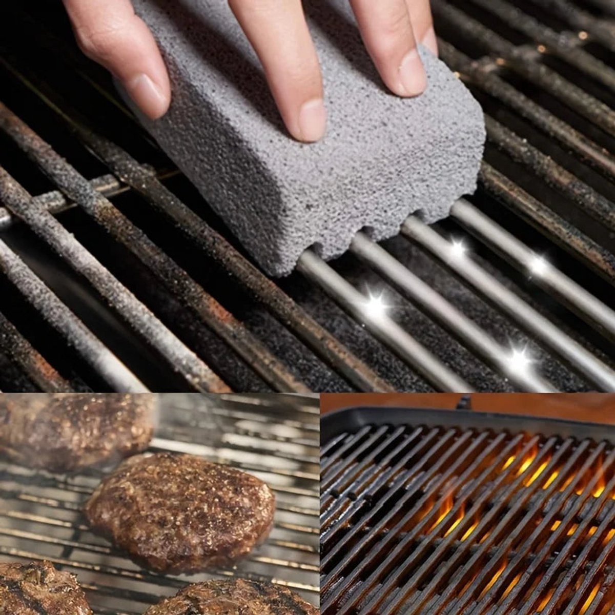 Grill Pro - Grillreinigingssteen - Duurzaam - Veelzijdig - Barbecue Steen - Voor Buitenliefhebbers - Model BRK01